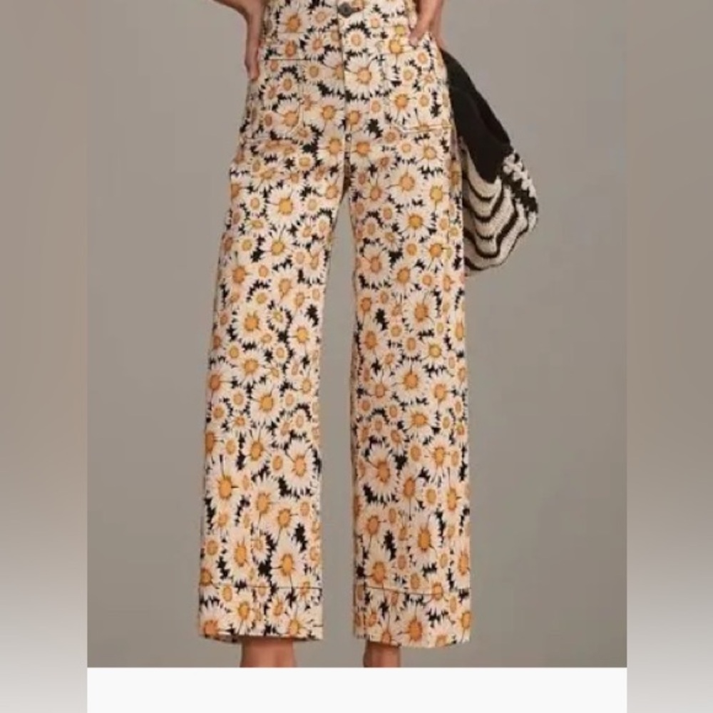 Anthropologie Maeve The Colette Daisy pants